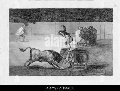 The Stierkampf, Plates 1-33 (La Tauromaquia); erste Ausgabe, 1816 1921 von Goya (Francisco de Goya y Lucientes) Stockfoto