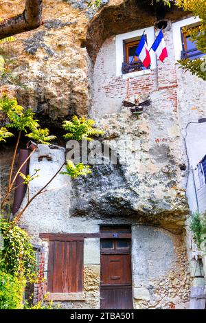 Höhlenhaus, Rue Victor Hugo, Stockfoto