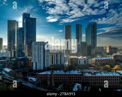 Skyline 5 Im Stadtzentrum Von Manchester Stockfoto