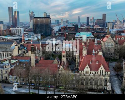 Oxford Road Skyline von Manchester 2 Stockfoto