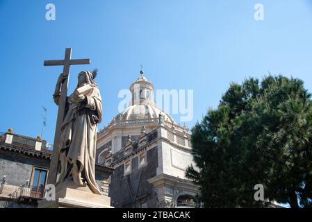 Kathedrale von St. Agata in Catania, Sizilien, Italien Stockfoto