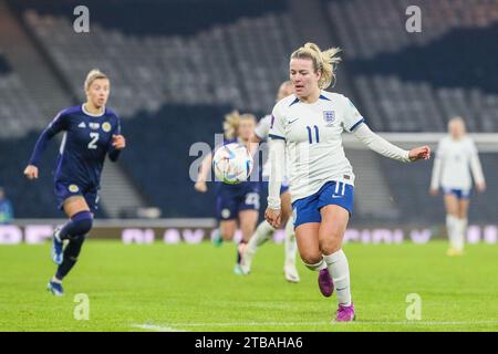 Glasgow, Schottland, Großbritannien. Dez. 23. Glasgow, Großbritannien. Schottland spielte gegen England in der UEFA Women's League im Hampden Park, Glasgow, Schottland. Dies ist das letzte Spiel der UEFA Women's Nations League, Credit: Findlay/Alamy Live News Stockfoto