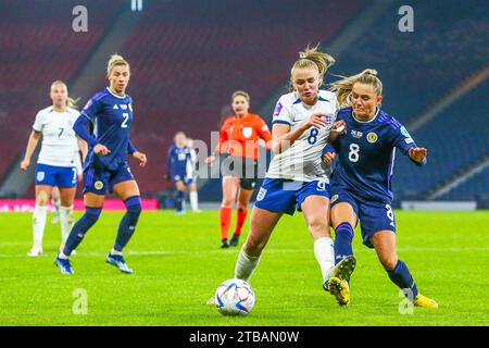 Glasgow, Schottland, Großbritannien. Dez. 23. Glasgow, Großbritannien. Schottland spielte gegen England in der UEFA Women's League im Hampden Park, Glasgow, Schottland. Dies ist das letzte Spiel der UEFA Women's Nations League, Credit: Findlay/Alamy Live News Stockfoto