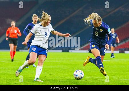 Glasgow, Schottland, Großbritannien. Dez. 23. Glasgow, Großbritannien. Schottland spielte gegen England in der UEFA Women's League im Hampden Park, Glasgow, Schottland. Dies ist das letzte Spiel der UEFA Women's Nations League, Credit: Findlay/Alamy Live News Stockfoto