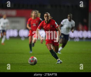 Leiria, Portugal. Dezember 2023. Estadio Dr. Magalhaes Pessoa Estadio Dr. Magalhaes Pessoa Lucia Alves von der portugiesischen F-Nationalmannschaft während des Spiels zwischen Portugal F und Frankreich F gültig für die Women's Nations League in Estadio Dr. Magalhaes Pessoa, Leiria, Portugal (Foto: Pedro Loureiro/spp) (Pedro Loureiro/spp) (Pedro Loureiro/spp) Kredit: SPP Sport Pressefoto. /Alamy Live News Stockfoto