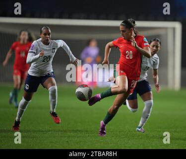 Leiria, Portugal. Dezember 2023. Estadio Dr. Magalhaes Pessoa Estadio Dr. Magalhaes Pessoa Kika Nazareth von der portugiesischen F-Nationalmannschaft während des Spiels zwischen Portugal F und Frankreich F gültig für die Women's Nations League im Estadio Dr. Magalhaes Pessoa, Leiria, Portugal (Foto: Pedro Loureiro/spp) (Pedro Loureiro/spp) (Pedro Loureiro/spp) Credit: SPP Sport Pressefoto. /Alamy Live News Stockfoto