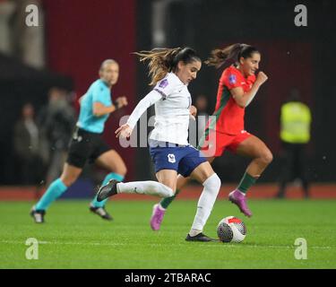 Leiria, Portugal. Dezember 2023. Estadio Dr. Magalhaes Pessoa Estadio Dr. Magalhaes Pessoa während des Spiels zwischen Portugal F und Frankreich F gültig für die Women's Nations League in Estadio Dr. Magalhaes Pessoa, Leiria, Portugal (Foto: Pedro Loureiro/spp) (Pedro Loureiro/spp) (Pedro Loureiro/spp) Credit: SPP Sport Press Photo. /Alamy Live News Stockfoto