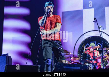 Anthony Kiedis (Gesang). Rote, Heiße Chili-Paprika. Lebt in Buenos Aires, Argentinien Stockfoto