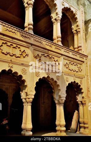 Teilweiser Blick auf JAL Mahal, Deeg Palace Complex, Rajasthan, Indien Stockfoto