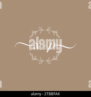 XP Handschriftenlogo mit Initialunterschrift, Hochzeits- und Modekonzept Stock Vektor