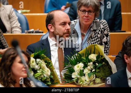 Den Haag, Niederlande. Dezember 2023. DEN HAAG, NIEDERLANDE - 5. DEZEMBER: Bart van den Brink (CDA) während des Abschieds der früheren Mitglieder des niederländischen Parlaments im Tweede Kamer am 5. Dezember 2023 in den Haag, Niederlande (Foto: John Beckmann/Orange Pictures) Credit: Orange Pics BV/Alamy Live News Stockfoto