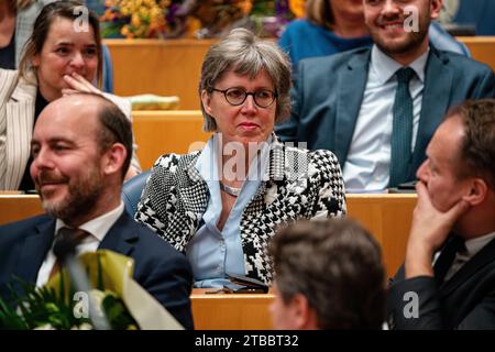 Den Haag, Niederlande. Dezember 2023. DEN HAAG, NIEDERLANDE - 5. DEZEMBER: Joba van den Berg (CDA) während des Abschieds der früheren Mitglieder des niederländischen Parlaments im Tweede Kamer am 5. Dezember 2023 in den Haag, Niederlande (Foto: John Beckmann/Orange Pictures) Credit: Orange Pics BV/Alamy Live News Stockfoto