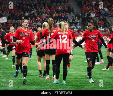 Vancouver, Kanada. Dezember 2023. Canada Womens International Freundschaftsspiel zwischen Kanada und Australien am BC Place, Vancouver, Kanada (Daniela Torres/SPP) Credit: SPP Sport Press Photo. /Alamy Live News Stockfoto