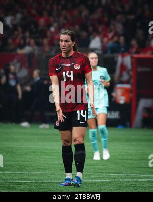 Vancouver, Kanada. Dezember 2023. Canada Womens International Freundschaftsspiel zwischen Kanada und Australien am BC Place, Vancouver, Kanada (Daniela Torres/SPP) Credit: SPP Sport Press Photo. /Alamy Live News Stockfoto