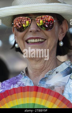 Henriette Reker, Rechtsanwältin und Kommunalpolitikerin, Bürgermeister von Köln, CSD, Köln, Nordrhein-Westfalen, Deutschland, Europa Stockfoto