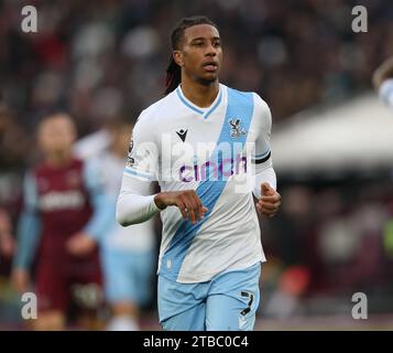 Michael Olise vom Kristallpalast. - West Ham United / Crystal Palace, Premier League, London Stadium, London, UK - 3. Dezember 2023. Nur redaktionelle Verwendung – es gelten Einschränkungen für DataCo. Stockfoto