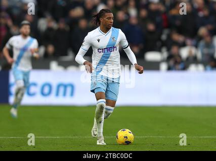 Michael Olise vom Kristallpalast. - West Ham United / Crystal Palace, Premier League, London Stadium, London, UK - 3. Dezember 2023. Nur redaktionelle Verwendung – es gelten Einschränkungen für DataCo. Stockfoto