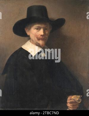 Porträt eines Mannes mit Handschuhen 1914 von Rembrandt (Rembrandt van Rijn) Stockfoto