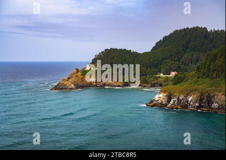 Heceta Head Leuchtturm an der Pazifikküste in der Nähe von Florence, Oregon Stockfoto