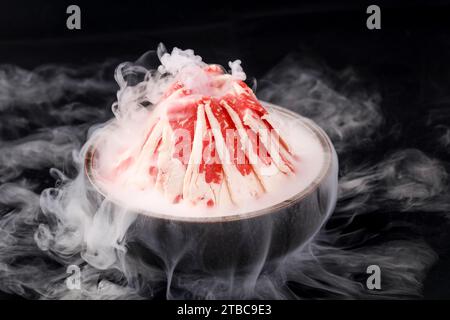 Schneidet Lappenfleisch für japanisches barbecue oder koreanisches barbecue。 Stockfoto