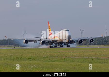 Singapore Airlines Boeing 747 Queen Of The Sky Landet Am Flughafen Amsterdam Schipol, Amsterdam, Niederlande, 10.07.2023 Stockfoto