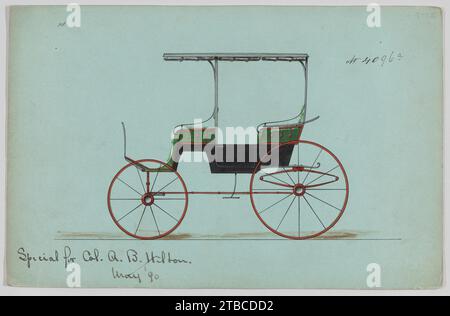 Ausführung für 2-sitzige Phaeton, Nr. 4096a 1923 von Brewster & Co. Stockfoto