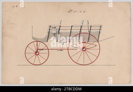 Ausführung für 6-sitzige Phaeton, Nr. 4156 1923 von Brewster & Co. Stockfoto