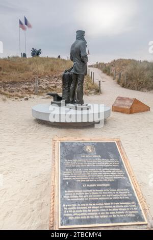 Utah Beach, Pouppeville, La Madeleine, Calvados, Basse-Normandie, Frankreich Stockfoto