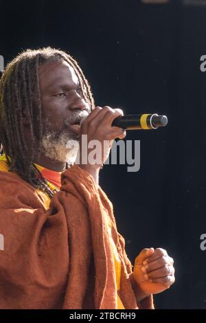 Tiken Jah Fakoly bei den Francofolies de Montréal 2017. Place des Festivals, Montreal, PQ, Kanada. Stockfoto