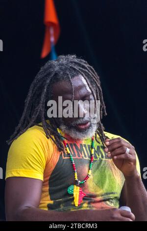 Tiken Jah Fakoly bei den Francofolies de Montréal 2017. Place des Festivals, Montreal, PQ, Kanada. Stockfoto