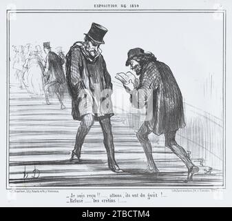Je suis recu!!..., aus der L'Exposition de 1859, veröffentlicht in Le Charivari, 22. April 1859 1922 von Aaron Martinet Stockfoto