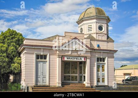 Ehemalige Postgebäude, Edward Street, Wakefield, Tasman District, South Island, Neuseeland Stockfoto