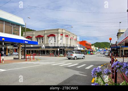 Tainui Street, Greymouth, West Coast, Südinsel, Neuseeland Stockfoto