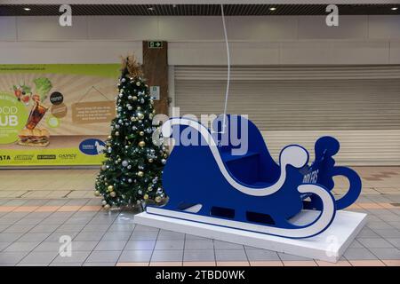 Walsall wurde zu einer der schlimmsten Weihnachtsausstellungen in Großbritannien während der Weihnachtszeit gewählt, einschließlich eines entrissenen Baumes aufgrund von Armut, Großbritannien Stockfoto