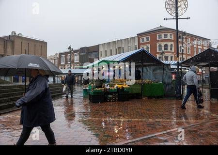 Walsall wurde zu einer der schlimmsten Weihnachtsausstellungen in Großbritannien während der Weihnachtszeit gewählt, einschließlich eines entrissenen Baumes aufgrund von Armut, Großbritannien Stockfoto