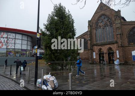 Walsall wurde zu einer der schlimmsten Weihnachtsausstellungen in Großbritannien während der Weihnachtszeit gewählt, einschließlich eines entrissenen Baumes aufgrund von Armut, Großbritannien Stockfoto