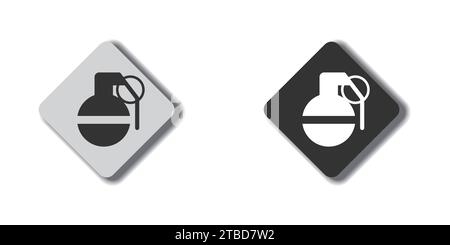Granatsymbol. Einfaches Design. Vektorabbildung Stock Vektor