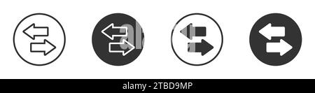 Pfeilsymbole umschalten. Pfeile übertragen. Symbol „Austausch“. Vektorabbildung Stock Vektor