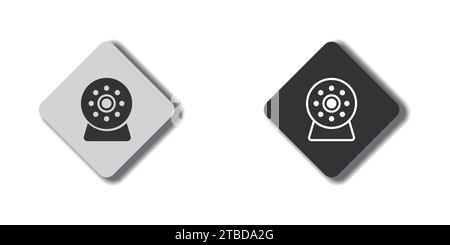 Webkamera-Symbol. IP-Kamerasymbol. Vektorabbildung Stock Vektor