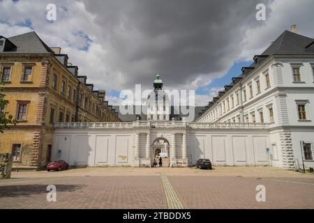 Museum und Schloss Neu-Augustusburg, Zeitzer Straße, Weissenfels, Sachsen-Anhalt, Deutschland Stockfoto