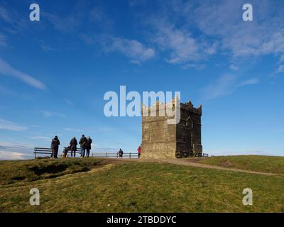 Rivington Pike auf dem Winter Hill West Pennine Moors Lancashire UK Stockfoto