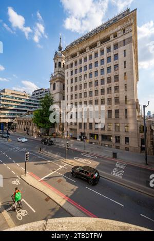 Die Kirche von Magnus dem Märtyrer und Adelaide Haus auf der Nordseite der London Bridge Stockfoto