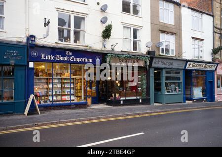 Kleinere Einzelhandelsgeschäfte in Driffield, Yorkshire Stockfoto