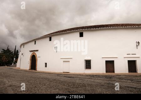 Ronda, Malaga, Spanien, 23. Oktober 2023: Die echte Maestranza-Bullrin in Ronda Stockfoto