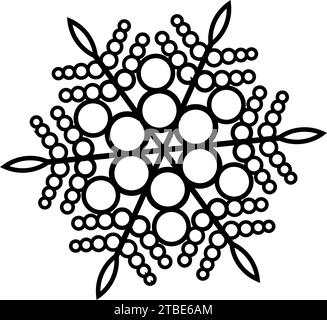 Isolierte Schneeflocke Symbol flaches Design Vektor Stock Vektor