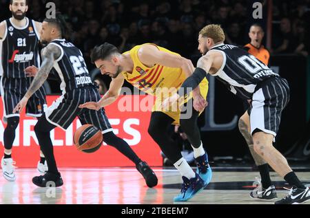 Bologna, Italien. Dezember 2023. Tomas Satoransky (FC Barcelona) während des Basketball-Europameisterschaftsspiels Segafredo Virtus Bologna vs. FC Barcelona - Bologna 06, Dezember 2023 in der Segafredo Arena Credit: Independent Photo Agency/Alamy Live News Stockfoto