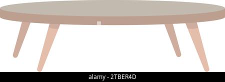 Isolierte farbige Tischmöbel Skizze Symbol Vektor Stock Vektor