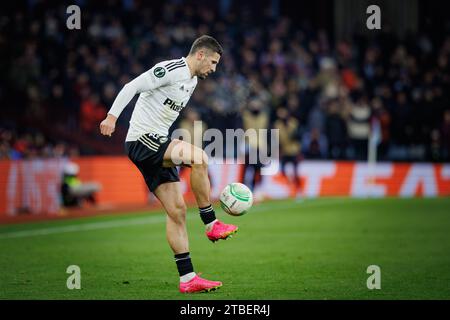 Pawel Wszolek während des Spiels der UEFA Europa Conference League 23/24 zwischen Aston Villa FC und Legia Warszawa im Villa Park, Birmingham, Großbritannien. Stockfoto