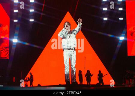 Irama & Rkomi leben im Mediolanum Forum Assago Stockfoto