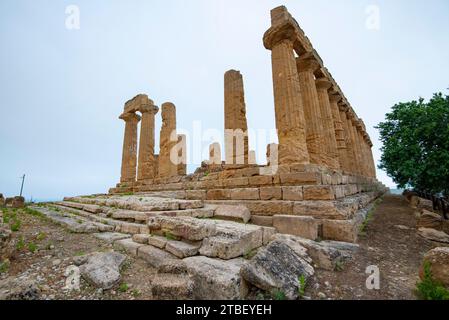 Tempel von Juno (Hera Lacinia) - Agrigento - Italien Stockfoto